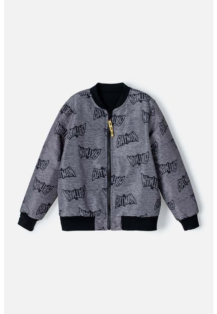 Chaqueta De Batman Abierto Gris Para Niño 6