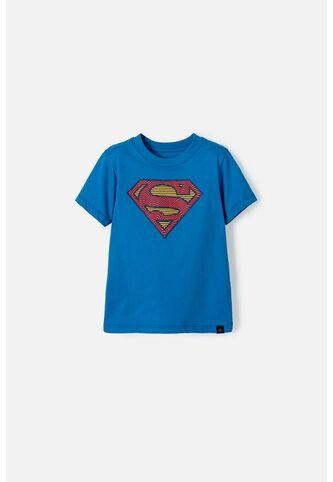 Camiseta De Superman Manga Corta Azul Rey Para Niño 2T A 5T 2T DC COMICS