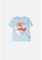 Camiseta De Superman Azul Estampada En Frente Para Niño 2T A 5T 3T de DC COMICS