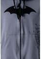 Buzo De Batman Con Cierre Y Capucha Gris Para Hombre M de DC COMICS