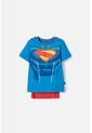 Camiseta De Superman Con Capa Multicolor Para Niño 2T A 5T 4T de DC COMICS