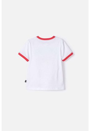 Camiseta Se Superman Blanca Y Roja Manga Corta Para Niño 2T A 5T 4T