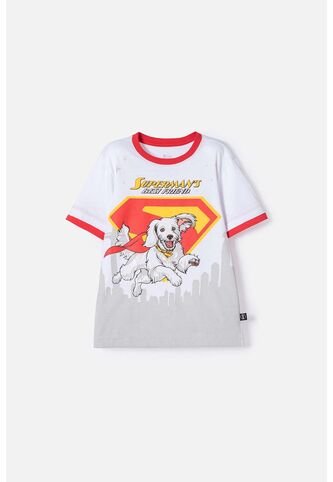 Camiseta De Superman Roja Manga Corta Para Niño 12 DC COMICS