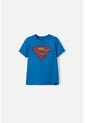 Camiseta De Superman Manga Corta Azul Rey Para Niño 2T A 5T 5T de DC COMICS