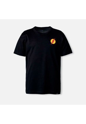 Camiseta De Flash Negra Manga Corta Para Hombre XL