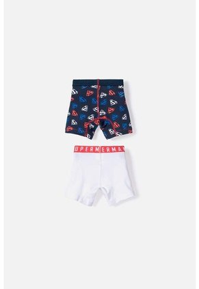 Pack X2 Boxer De Superman Azul Y Blanco Para Niño 2T A 5T 4T
