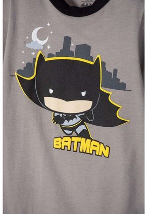 Body De Batman Con Broches Gris Para Bebé Niño 18-24