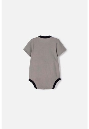 Body De Batman Con Broches Gris Para Bebé Niño 18-24