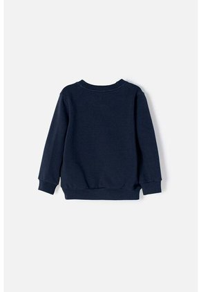 Buzo De Superman Azul Oscuro Estampado En Frente Para Niño 2T A 5T 5T