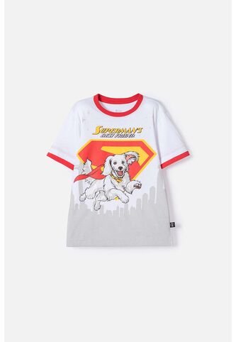 Camiseta De Superman Roja Manga Corta Para Niño 8 DC COMICS