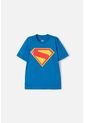 Camiseta De Superman Manga Corta Azul Para Niño 2T A 5T 3T de DC COMICS