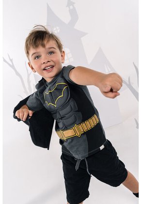 Camiseta De Batman Con Capa Removible Para Niño De 2T A 5T 5T