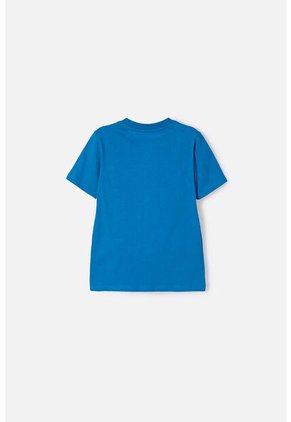 Camiseta De Superman Manga Corta Azul Para Niño 4