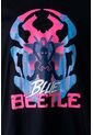 Camiseta De Blue Beetle Manga Corta Negra Para Hombre S de DC COMICS