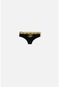 Panty De Batman Negra Con Cintura Elástica Amarilla Para Mujer de DC COMICS