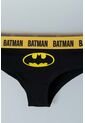 Panty De Batman Negra Con Cintura Elástica Amarilla Para Mujer de DC COMICS