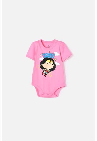 Body Wonder Woman Rosado Para Niña 3-6 DC COMICS