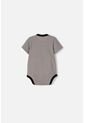 Body De Batman Con Broches Gris Para Bebé Niño 9-12 de DC COMICS