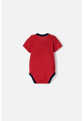Body De Superman Manga Corta Rojo Para Bebé Niño 12-18