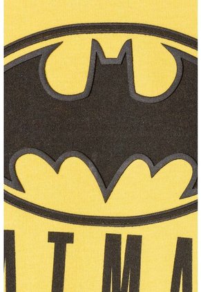 Conjunto De Batman Pantalón Largo Amarillo Y Negro Para Bebé Niño 3-6