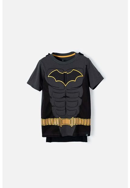 Camiseta De Batman Manga Corta Con Capa Removible 4