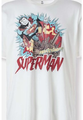 Pijama De Superman Gris Y Rojo Con Bermuda Para Hombre XS