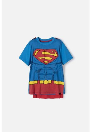 Camiseta De Superman Roja Y Azul Con Manualidad 3D Para Niño 4