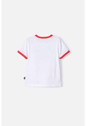 Camiseta Se Superman Blanca Y Roja Manga Corta Para Niño 2T A 5T 4T
