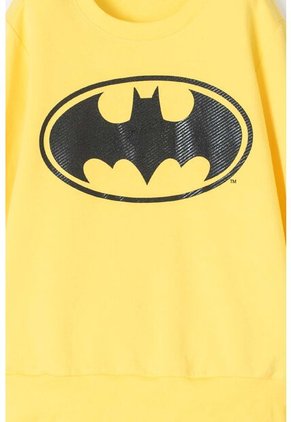 Buzo De Batman Cerrado Amarillo Para Niño 4
