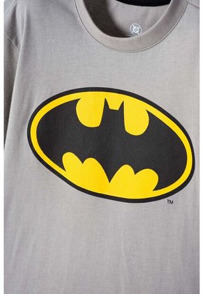 Camiseta De Batman Manga Corta Gris Para Niño 14