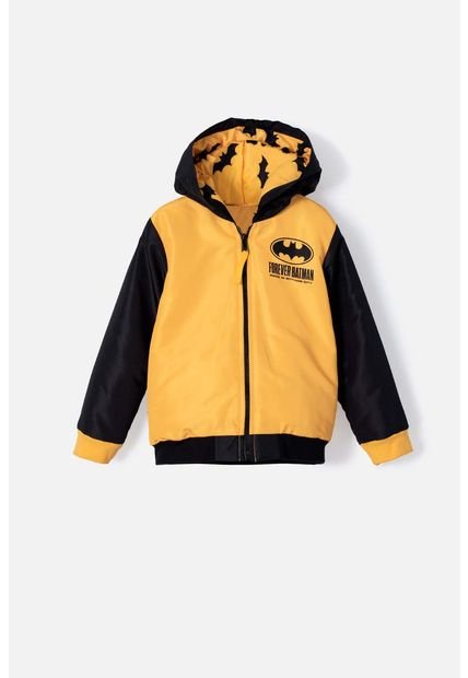 Chaqueta LittleMic Con Capucha Amarilla Y Negra Para Niño 2T A 5T 3T