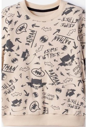 Conjunto De Batman Pantalón Largo Marfil Y Negro Para Niño 2T A 6T 4T