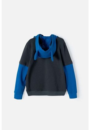 Buzo De Batman Cerrado Azul Y Gris Para Niño 10