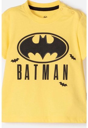 Conjunto De Batman Pantalón Largo Amarillo Y Negro Para Bebé Niño 9-12