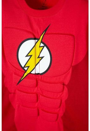Camiseta De Flash Roja Manga Corta Para Niño 6