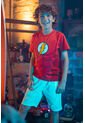 Camiseta De Flash Roja Manga Corta Para Niño 6 de DC COMICS