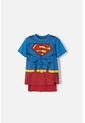 Camiseta De Superman Azul Y Roja Con Manualidad 3D Para Niño 2T A 5T 3T de DC COMICS