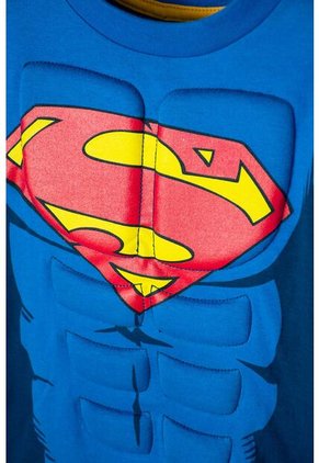 Camiseta De Superman Con Capa Removible Para Niño De 2T A 5T 4T