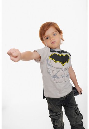 Camiseta De Batman Con Capa Multicolor Para 2T A 5T 5T