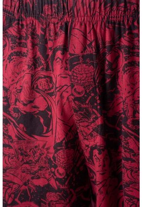 Pijama De Superman Gris Y Rojo Con Bermuda Para Hombre S