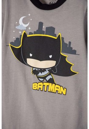 Body De Batman Con Broches Gris Para Bebé Niño 3-6