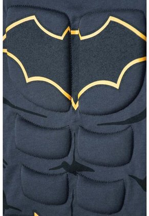 Camiseta De Batman Con Capa Gris Y Negro Para Niño. 8