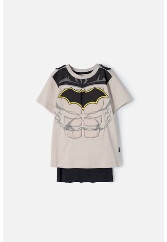 Camiseta De Batman Con Capa Multicolor Para 2T A 5T 5T DC COMICS
