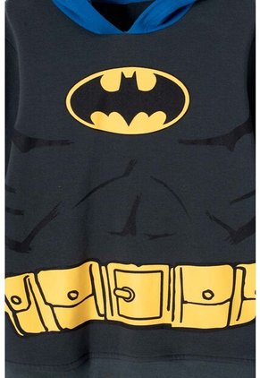 Buzo De Batman Cerrado Azul Y Gris Para Niño 8