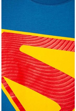 Camiseta De Superman Manga Corta Azul Para Niño 2T A 5T 2T