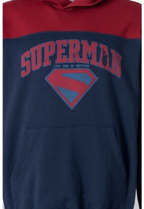 Buzo De Superman Azul Y Rojo Con Capucha Para Hombre XL