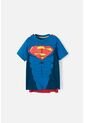 Camiseta De Superman Manga Corta Con Capa Removible Para Niño 4 de DC COMICS