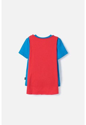Camiseta De Superman Con Capa Multicolor Para Niño 2T A 5T 2T