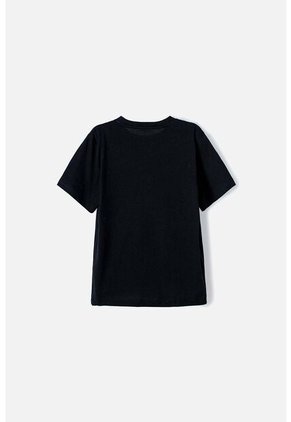 Camiseta De Batman Manga Corta Negra Para Niño 4
