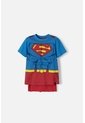 Camiseta De Superman Azul Y Roja Con Manualidad 3D Para Niño 2T A 5T 3T de DC COMICS